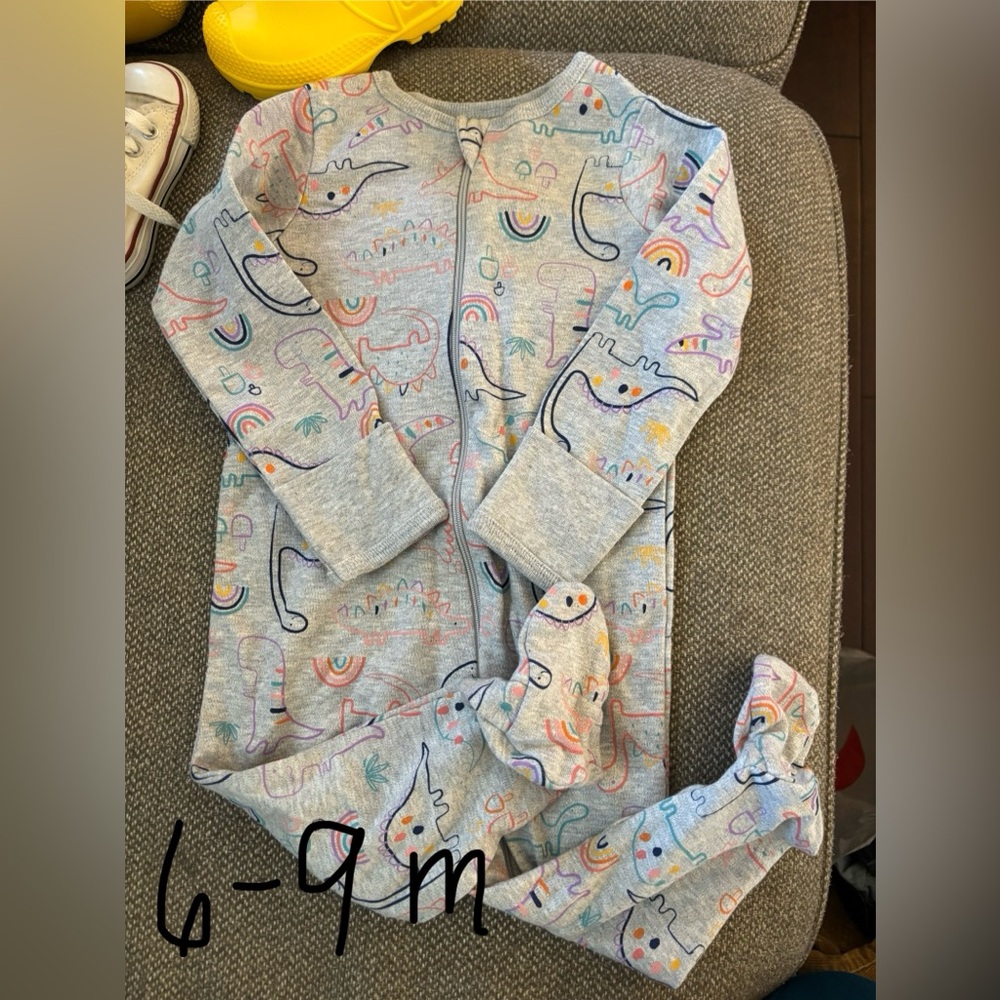 Colorful Dinosaur Baby Onesie